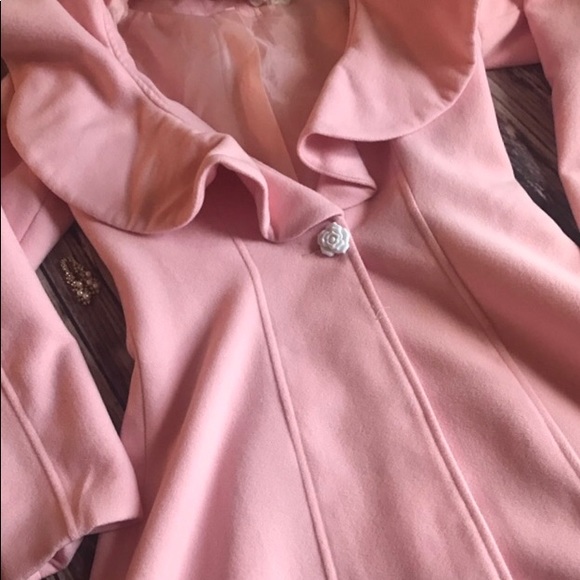 💐 Pink dressy pea coat size small 🛍 - Picture 7 of 7